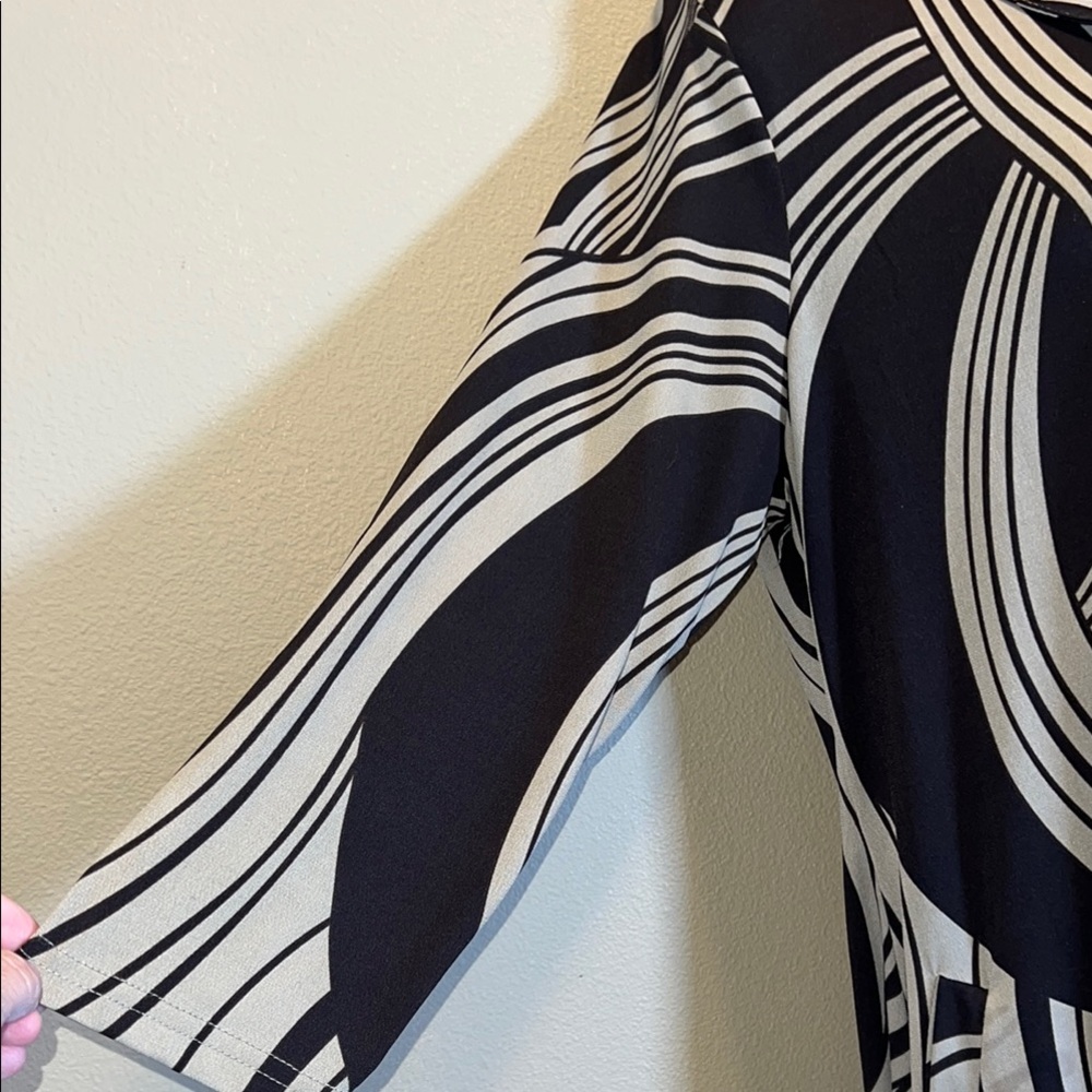 R & B Collection Women’s Stylish Brown and Beige Swirl Tunic/Dress SZ XL - Picture 3 of 12